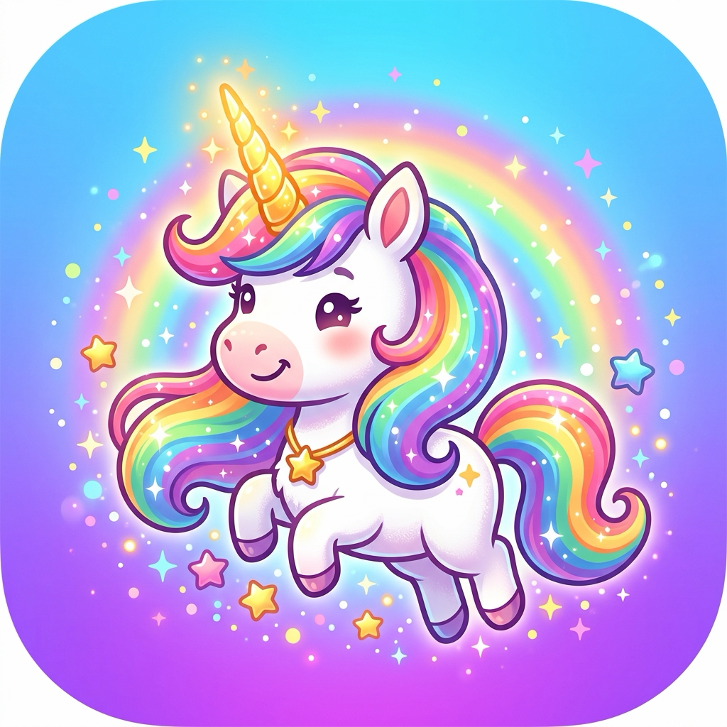 Unicorn Crusade rainbow unicorn key art